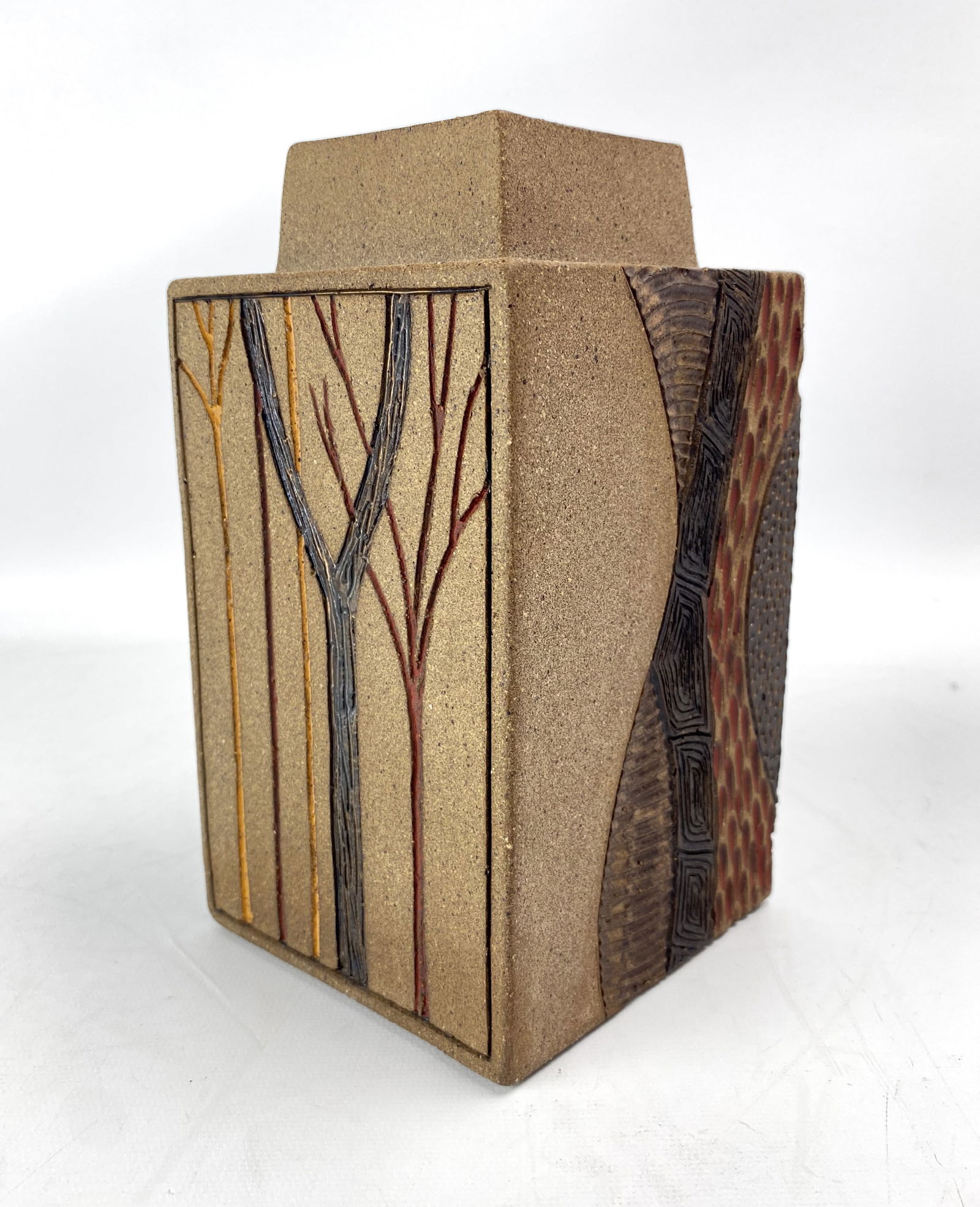 Ron Lederer Stoneware MCM Vase or Lamp Body (1 of 5)