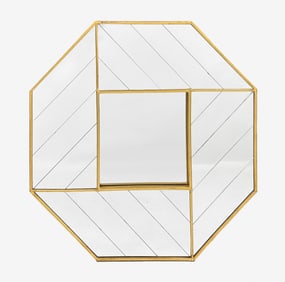 Carol Canner for Carvers Guild 1978 Octagonal Mirror