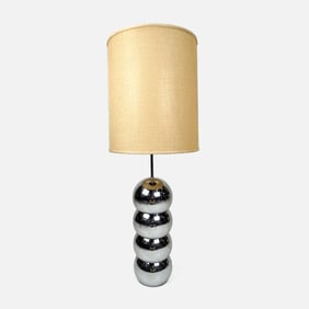 George Kovacs Style 1970s MCM Chrome Caterpillar Lamp