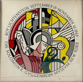 Roy Lichtenstein "The Solomon R. Guggenheim Museum" 1969 Framed Poster
