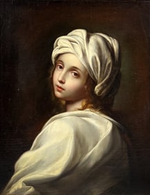 "Portrait of Beatrice Cenci" Oil on Canvas Painting