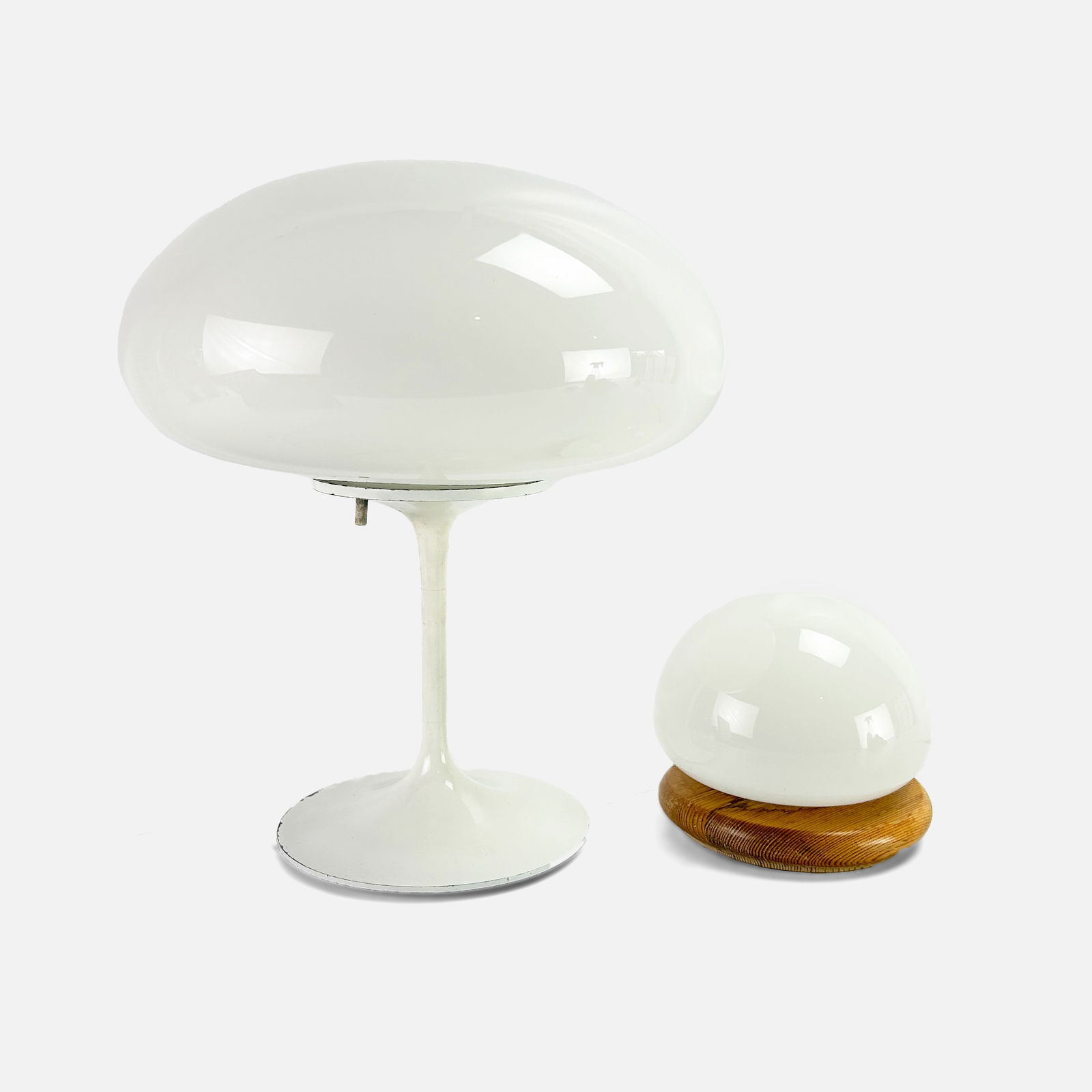 Two Vintage Space Age Table Bedside Lamps 1960s Bill Curry Stemlite (1 of 11)