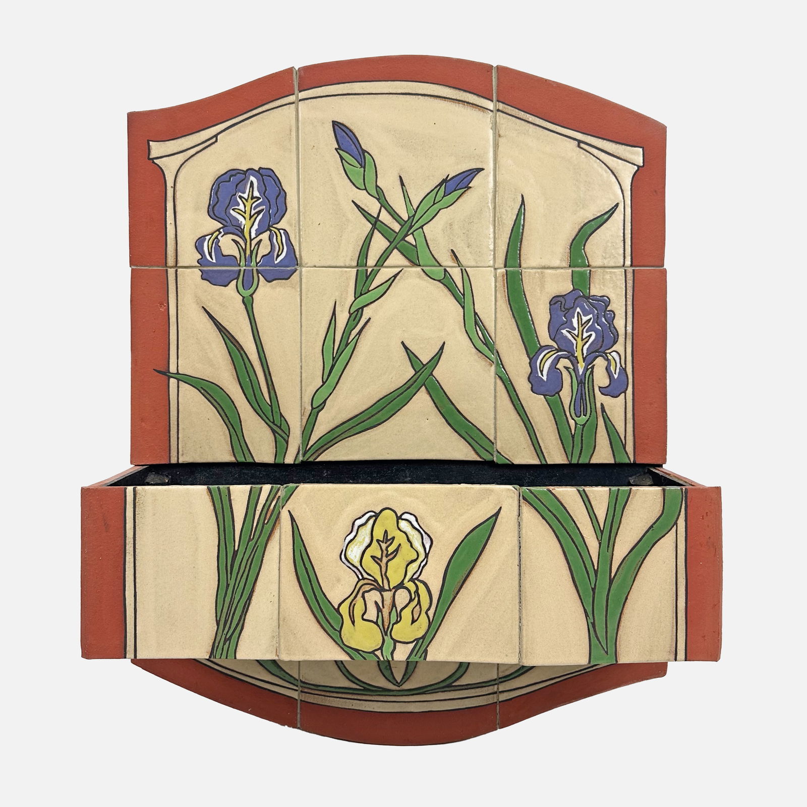 Handmade Art Pottery Tile Hanging Planter (1 of 6)