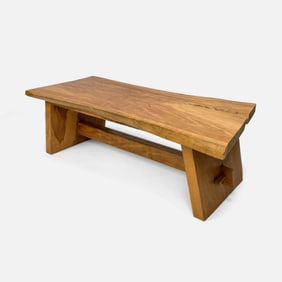 Rustic Live Edge Bench