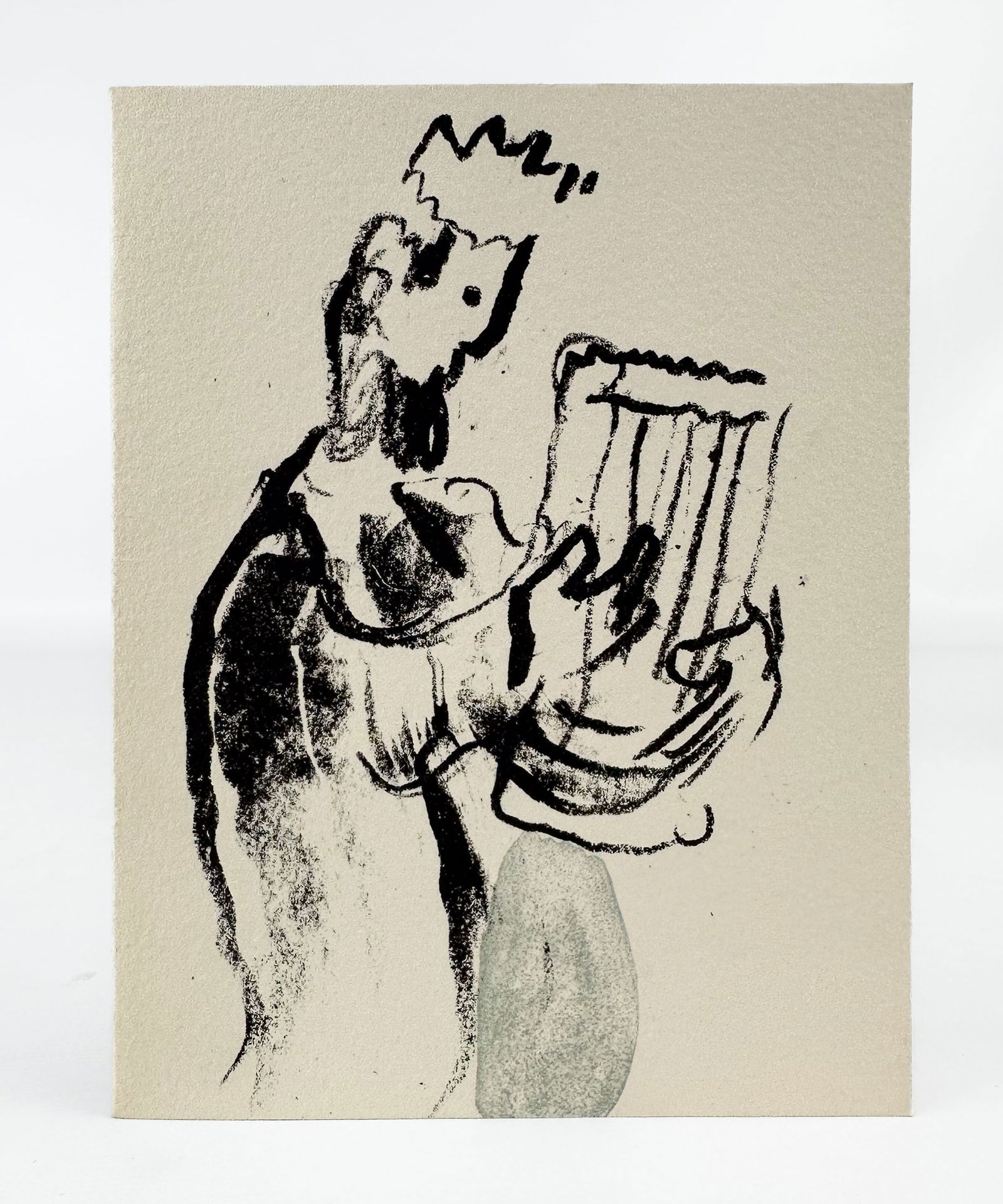 Marc Chagall Genuine 1965 Signed Inscribed Silkscreen Christmas Card w/Vava & Marc's Signatures #1 (1 of 5)