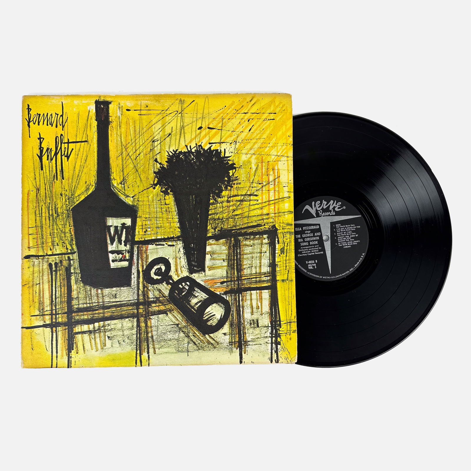 Bernard Buffet Cover  "Ella Fitzgerald Sings the George and Ira Gershwin Song Book" Vinyl LP Verve (1 of 5)