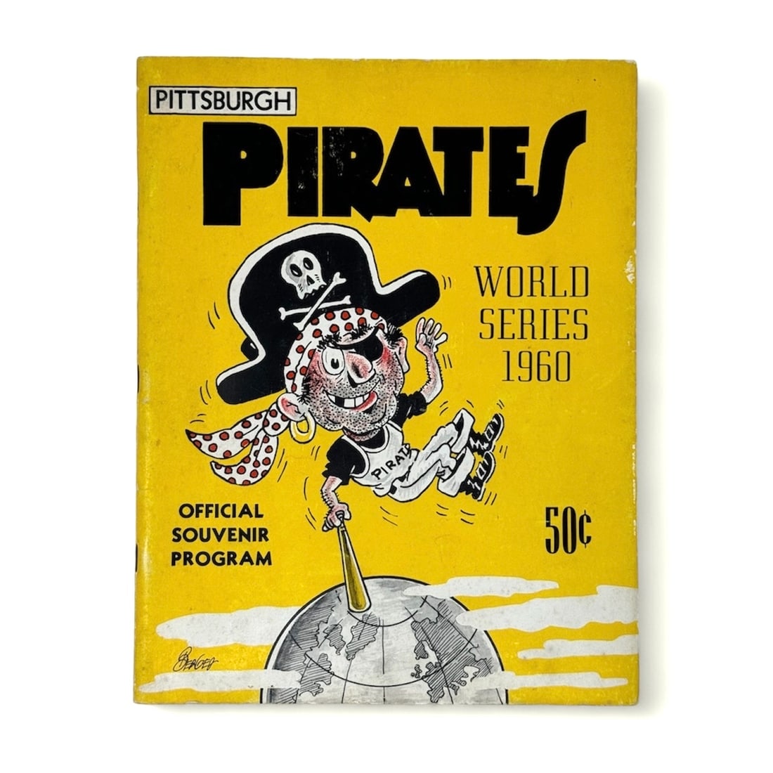 Original Multi Autographed Pittsburgh Pirates 1960 World Series Program Signed By Bill Mazeroski, (1 of 9)