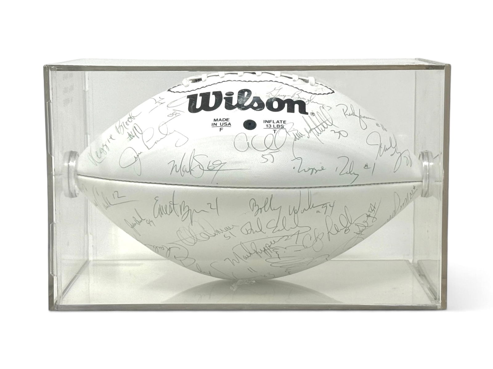 1993 Washington Redskins Team Autographed Football Mark Rypien, Reggie Brooks, & More (1 of 5)