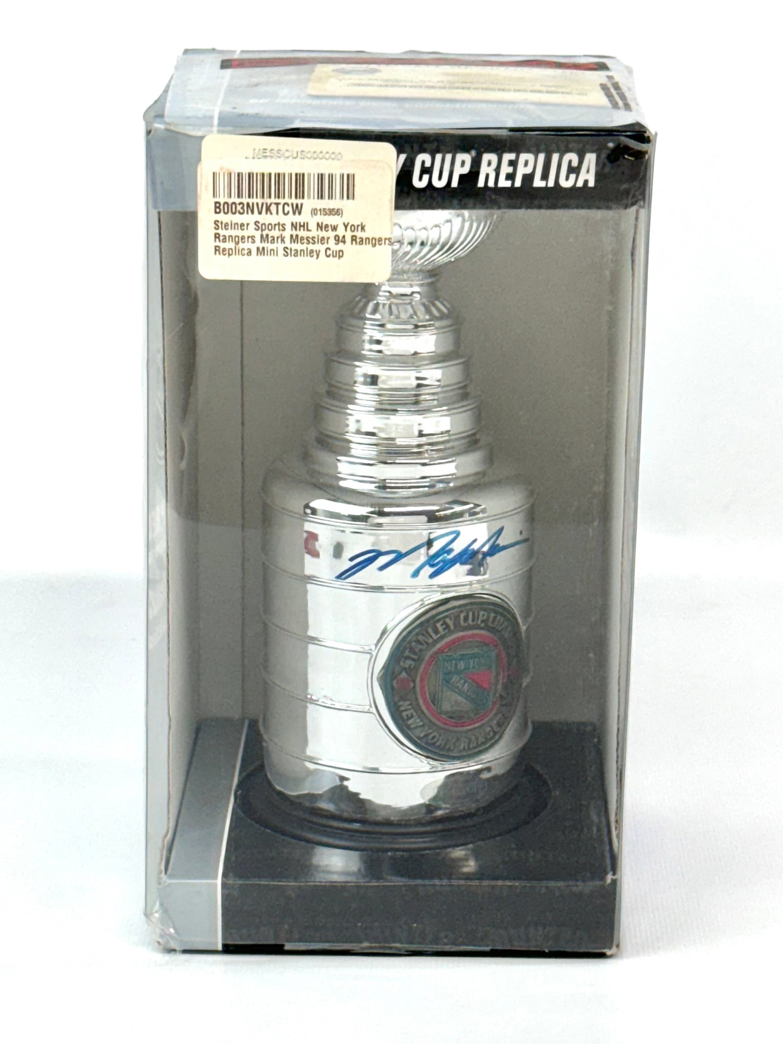 Mark Messier Autographed 1994 New York Rangers Mini Stanley Cup Trophy: Authenticated by Steiner Sports Memorabilia. SHIPPING & PICKUP: All shipping will be through UPS Store #4608, no exceptions. Please feel free to reach out before the auction ends for a quote via email