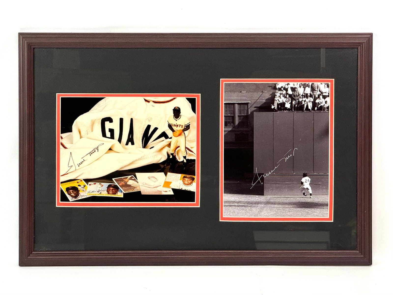 Willie Mays San Francisco Giants #24 Autographed The Catch Photograph & Memorabilia Photograph: Only the picture of The Catch is autographed. SHIPPING & PICKUP: All shipping will be through UPS Store #4608, no exceptions. Please feel free to reach out before the auction ends for a quote via emai