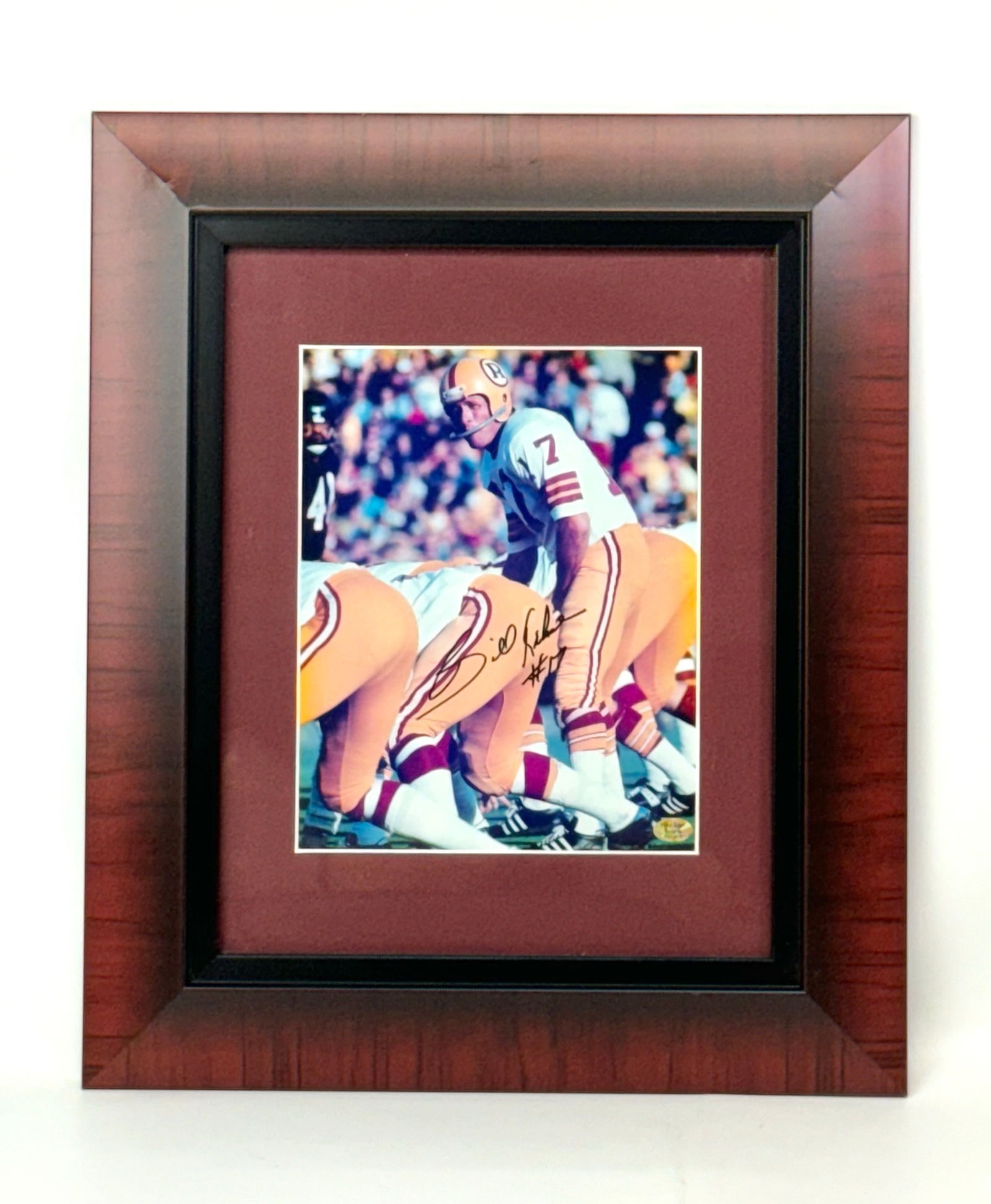 Billy Kilmer Autographed Washington Redskins #17 Photograph (1 of 4)