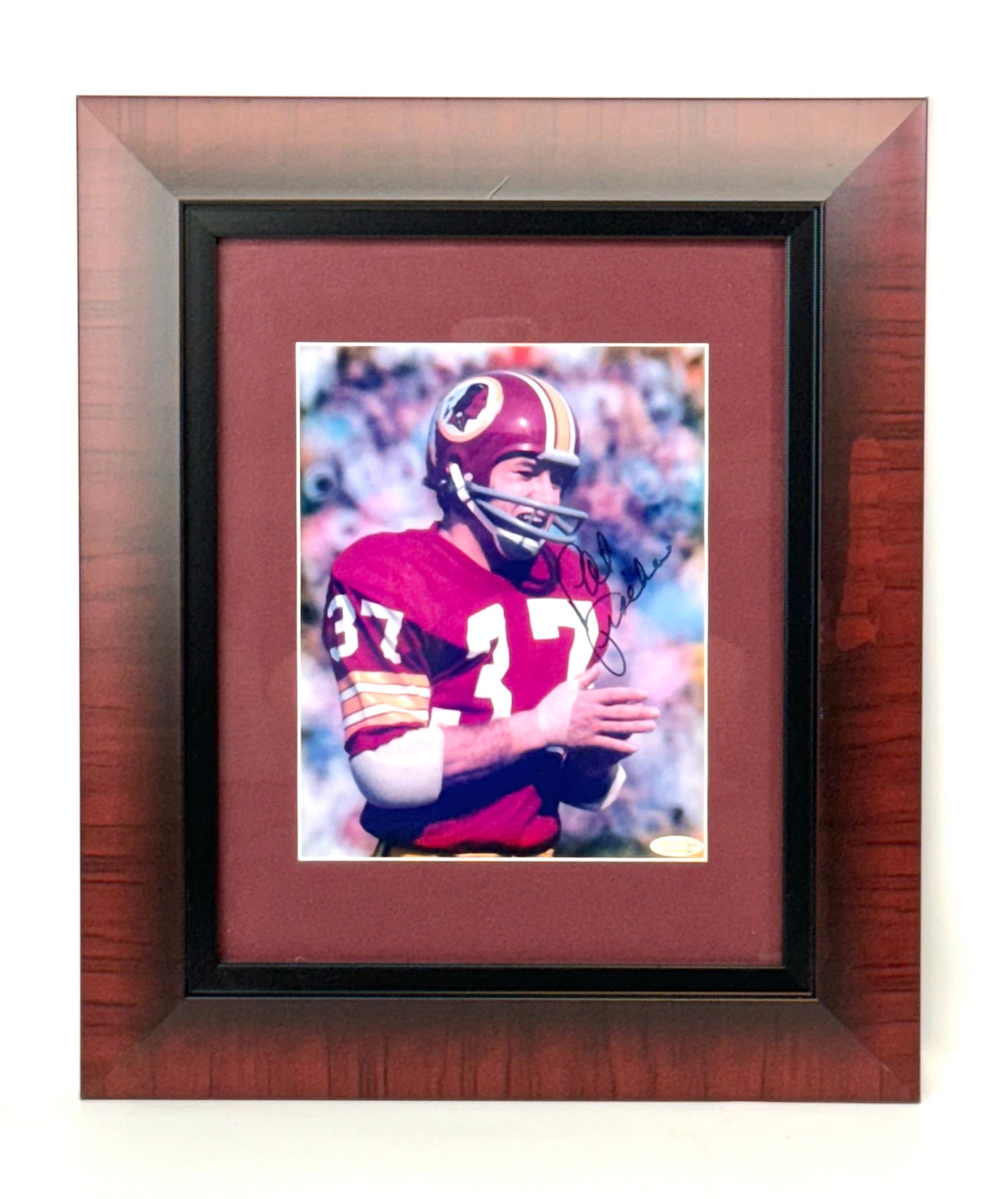 Pat Fischer Autographed Washington Redskins #37 Photograph (1 of 4)