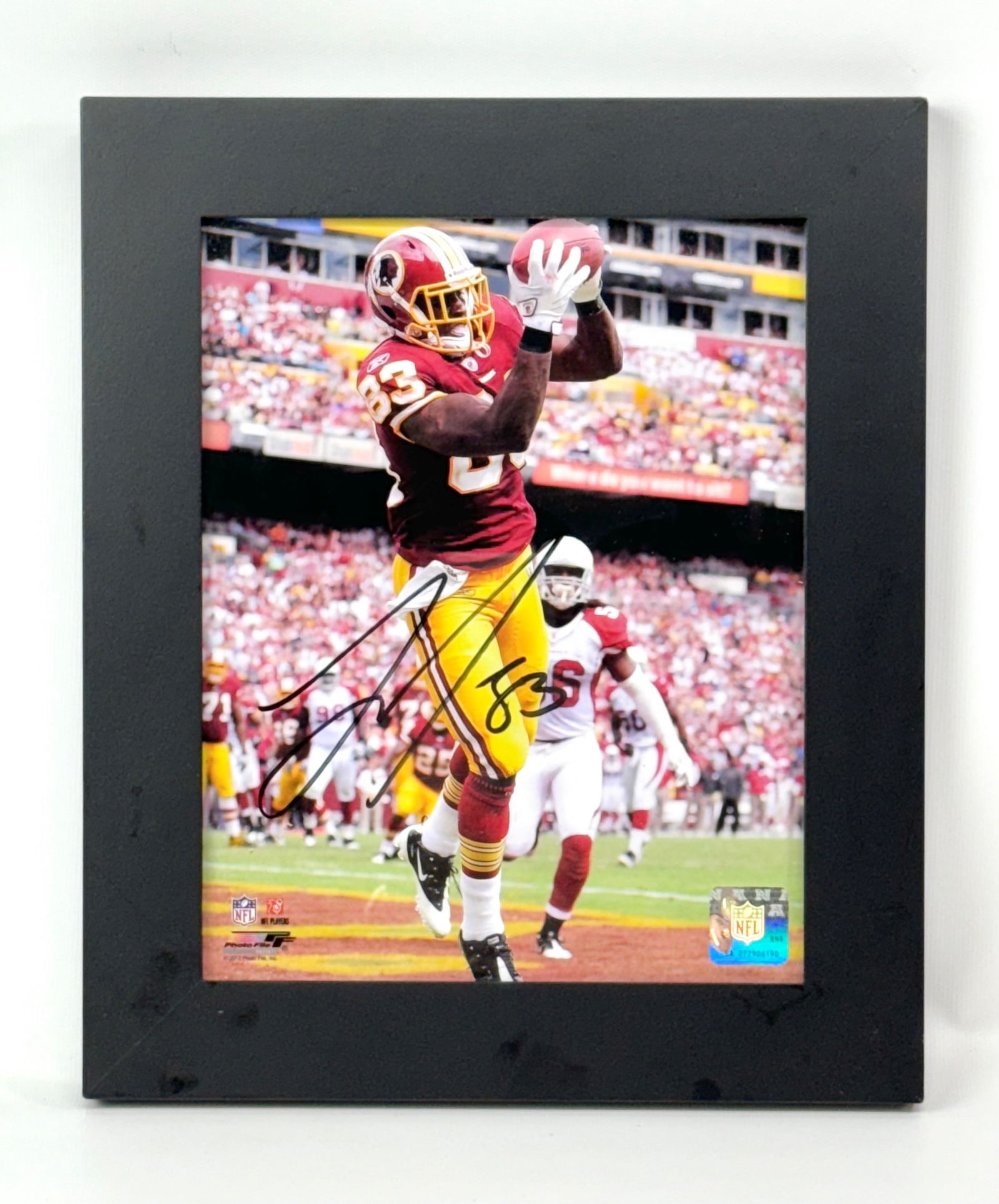 Fred Davis Autographed Washington Redskins #83 Photograph (1 of 3)