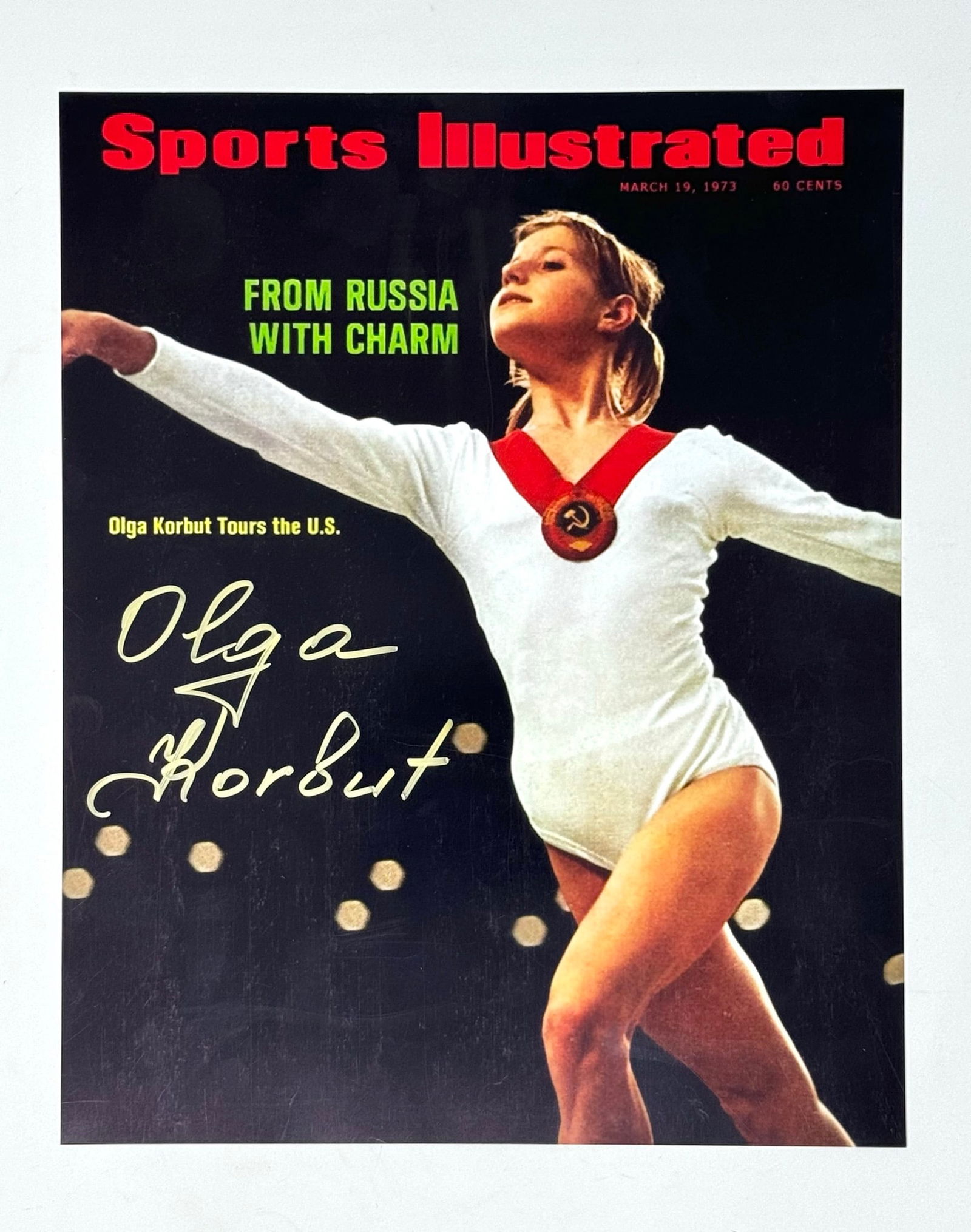 Olga Korbut Autographed March 1973 Sports Illustrated Cover Print (1 of 2)