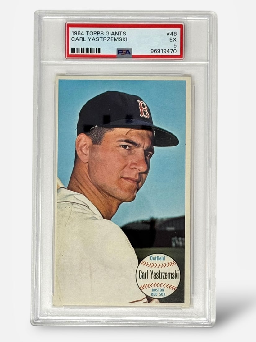 1964 Topps Giants Carl Yastrzemski #48 PSA Graded EX 5 Baseball Trading Card (1 of 2)