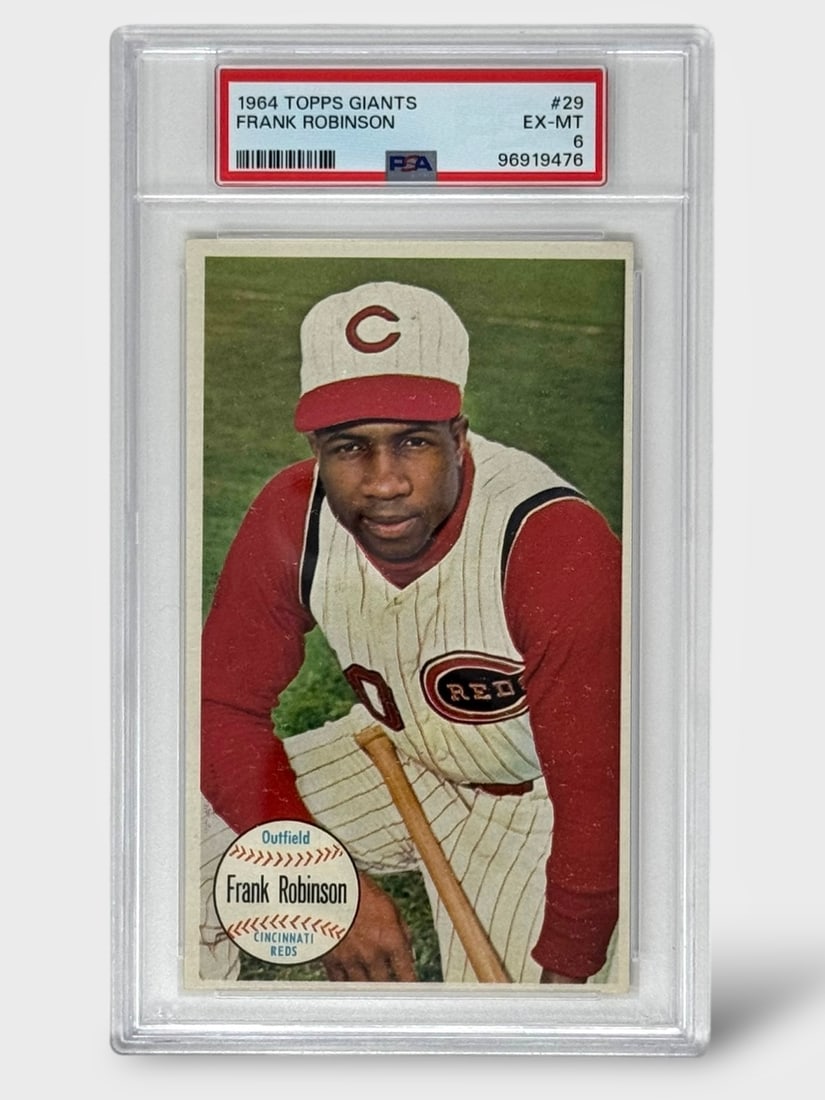 1964 Topps Giants Frank Robinson #29 PSA Graded EX-MT 6 Baseball Trading Card (1 of 2)