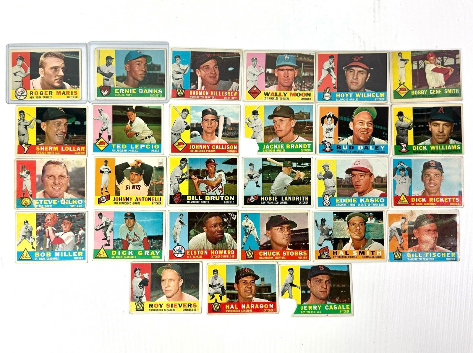 1960 Topps Baseball Card Collection PR-VG (1 of 4)
