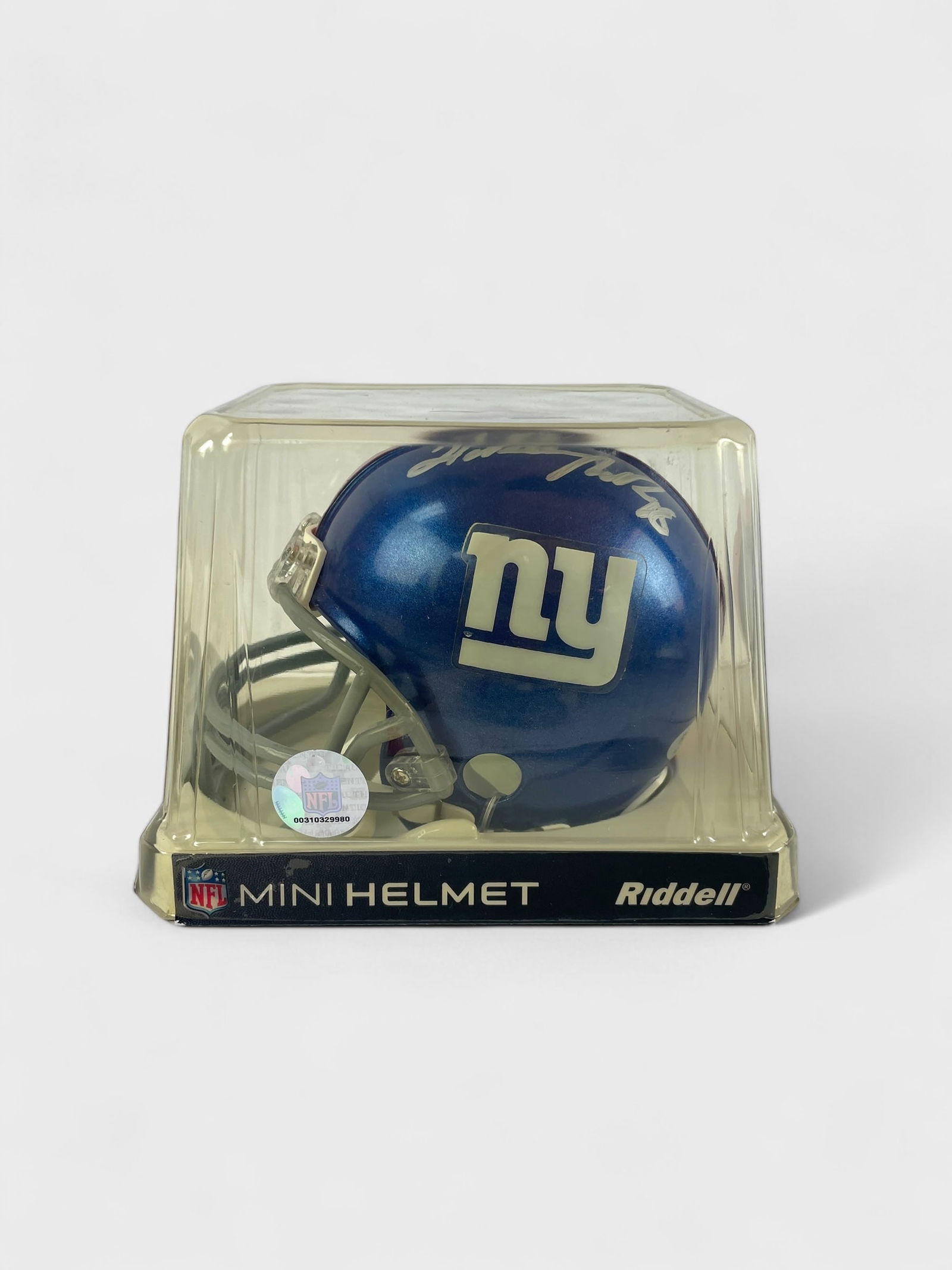 Hakeem Nicks New York Giants Autographed Mini Helmet (1 of 8)