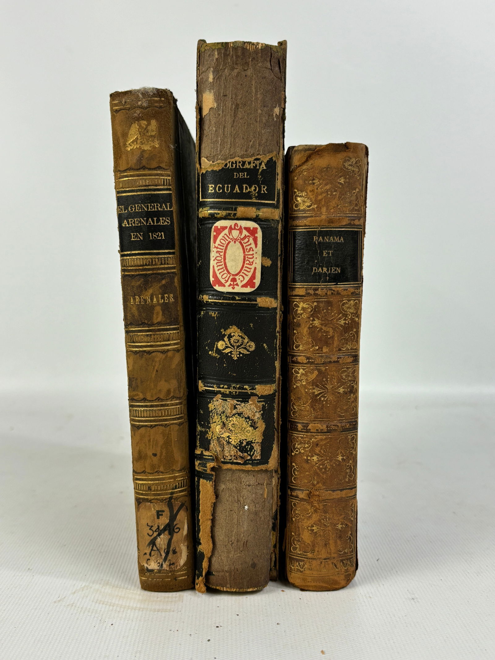Three 19thC Leather Bound Books (1 of 6)