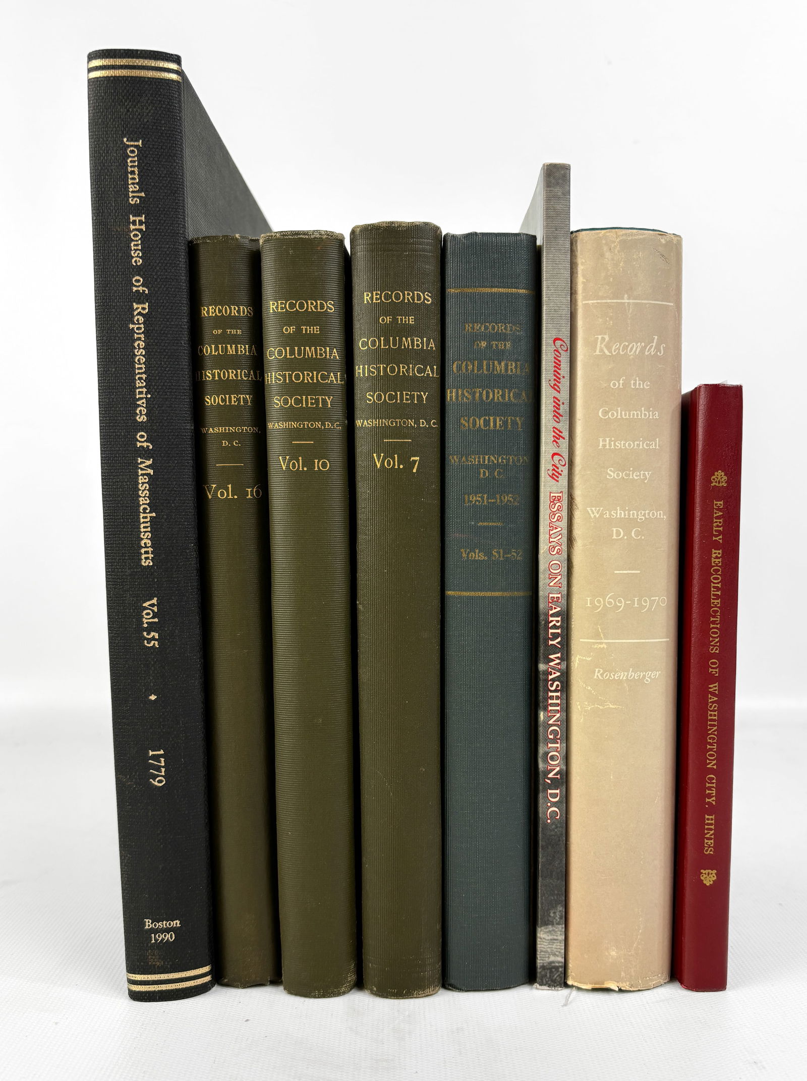 Seven Volumes on History of Washington City District of Columbia (1 of 6)