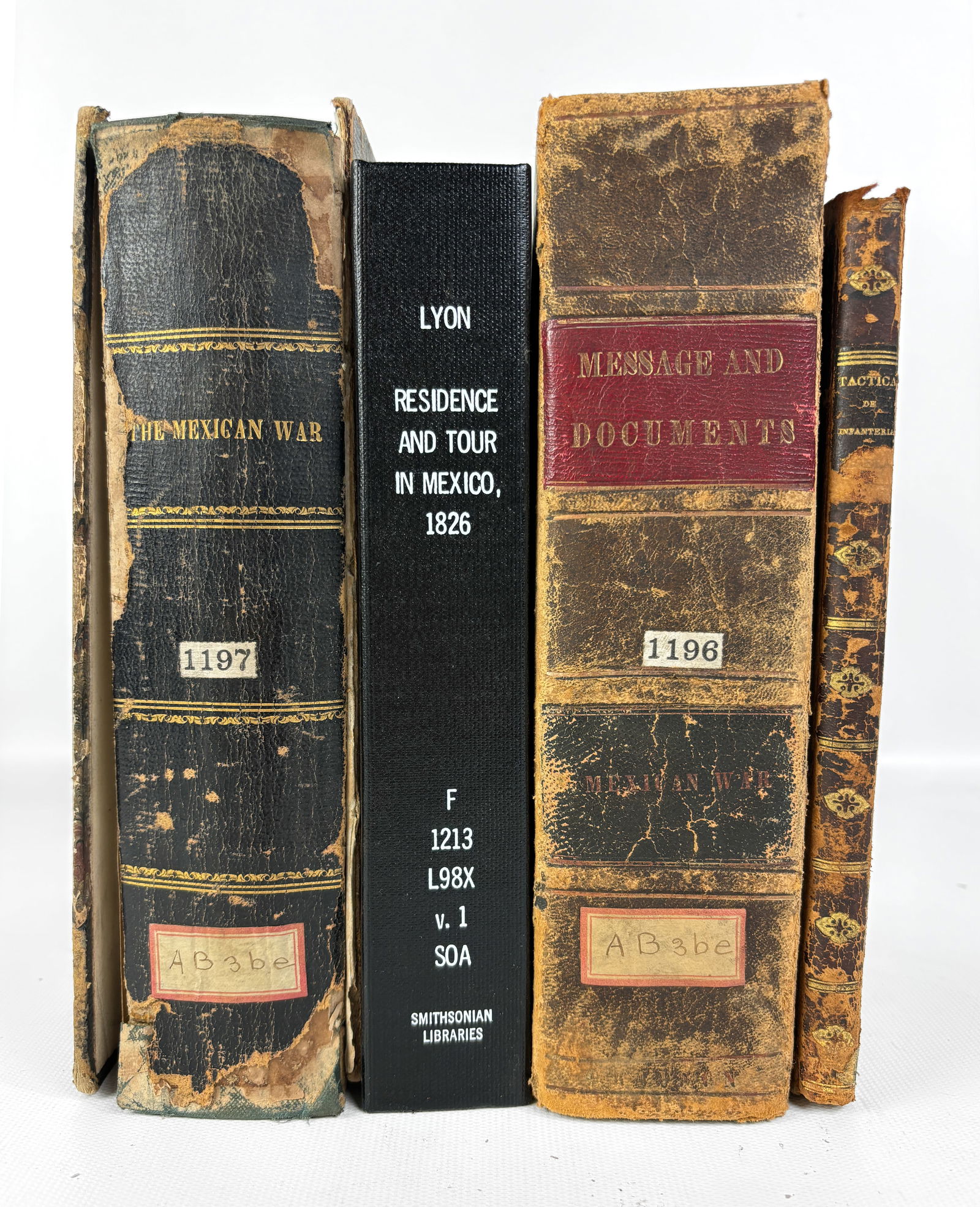 Four Antique Books: 1841 Mexican Drill Manual, 1848 Messages From President to Congress, More (1 of 6)