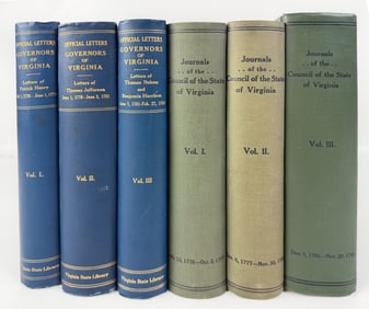 Two Book Sets on 18thC Virginia Politics.