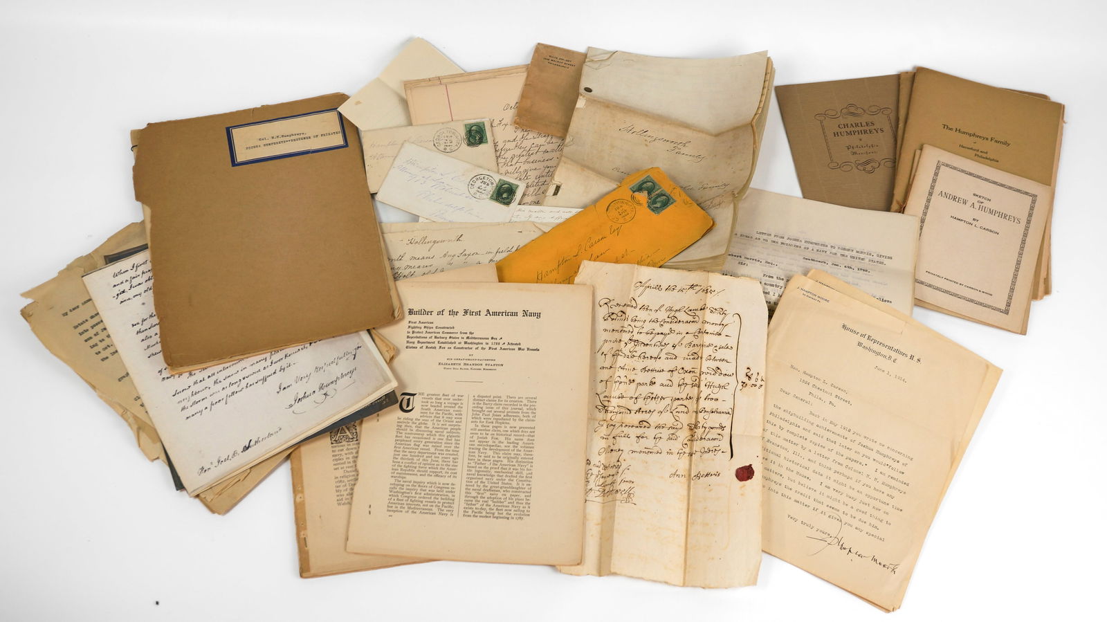 19th-20thC Ephemera Related to The Humphreys Family of Philadelphia (1 of 7)