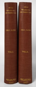Annals of Philadelphia 2 Vol Set 1857 + 19thC Pamphlet