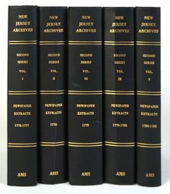 5 Volumes of New Jersey Archives