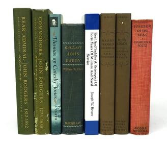 8 Books on Prominent 18th/19thC Naval Figures