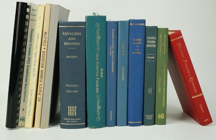 13 Books on Virginia, Kentucky and Massachusetts Genealogy