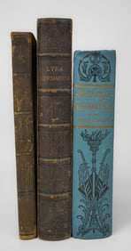 3 Antique Books, Luther Psalms and Satan