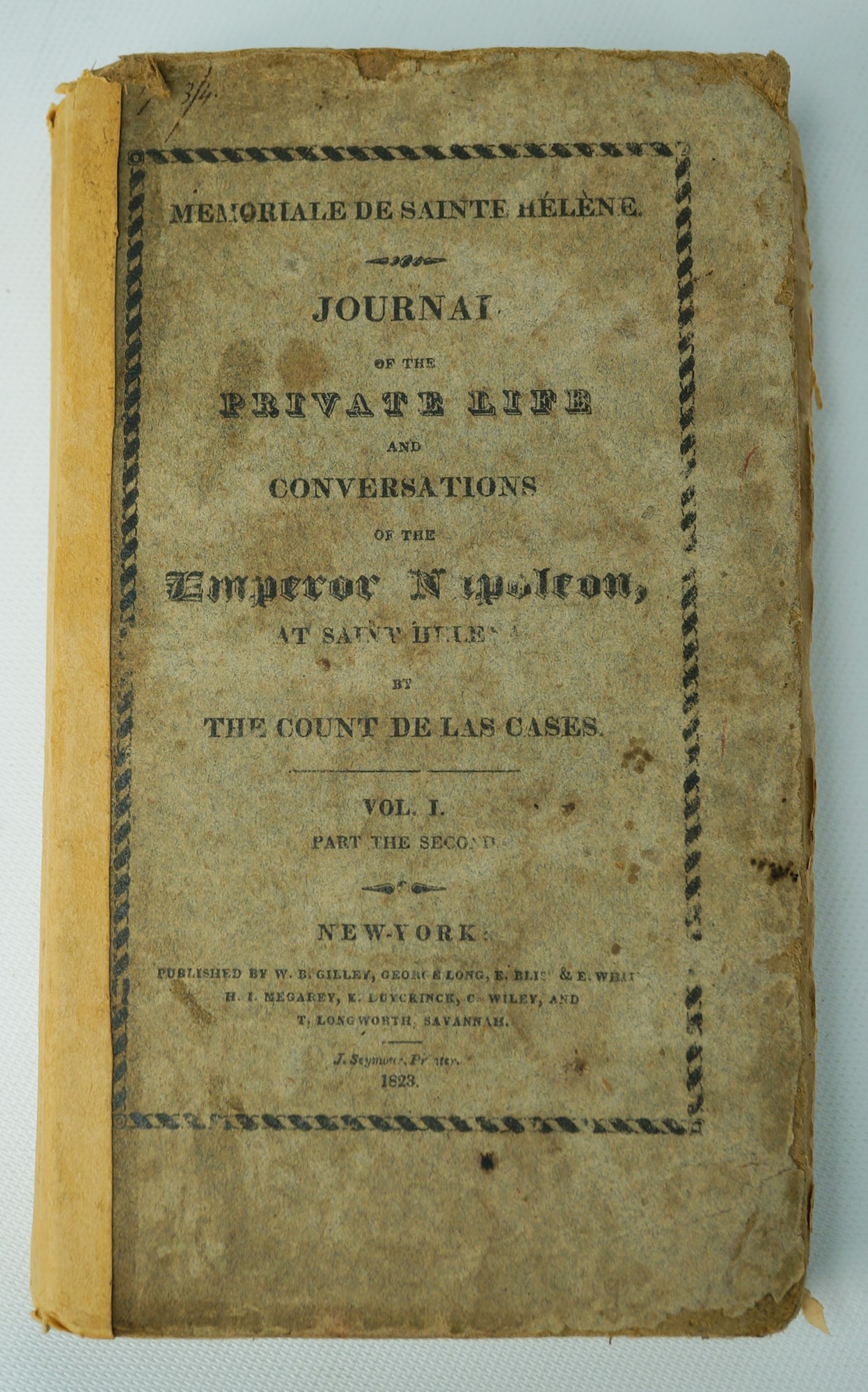 The Count de Las Cases - Napoleon's Life - 1823 (1 of 8)