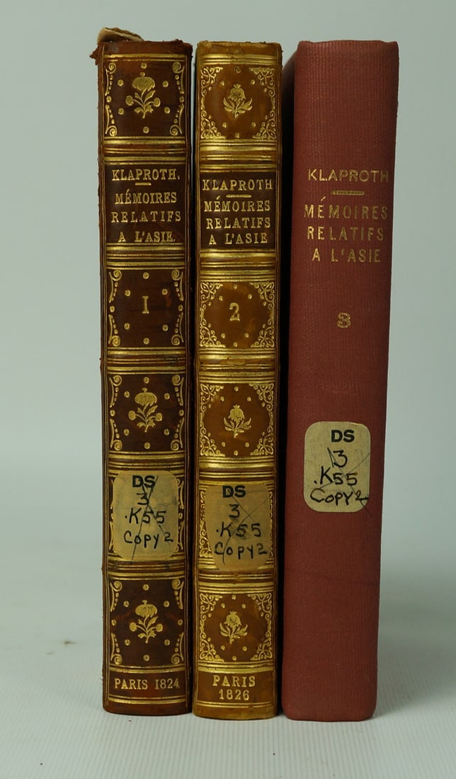 Klaproth, Mémoires relatifs a l’Asie, 1824-8 (1 of 16)