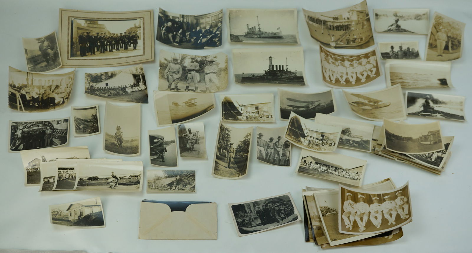 Early 20thC United States Navy Military Photographs Battleships, Marines and Airplanes (1 of 11)