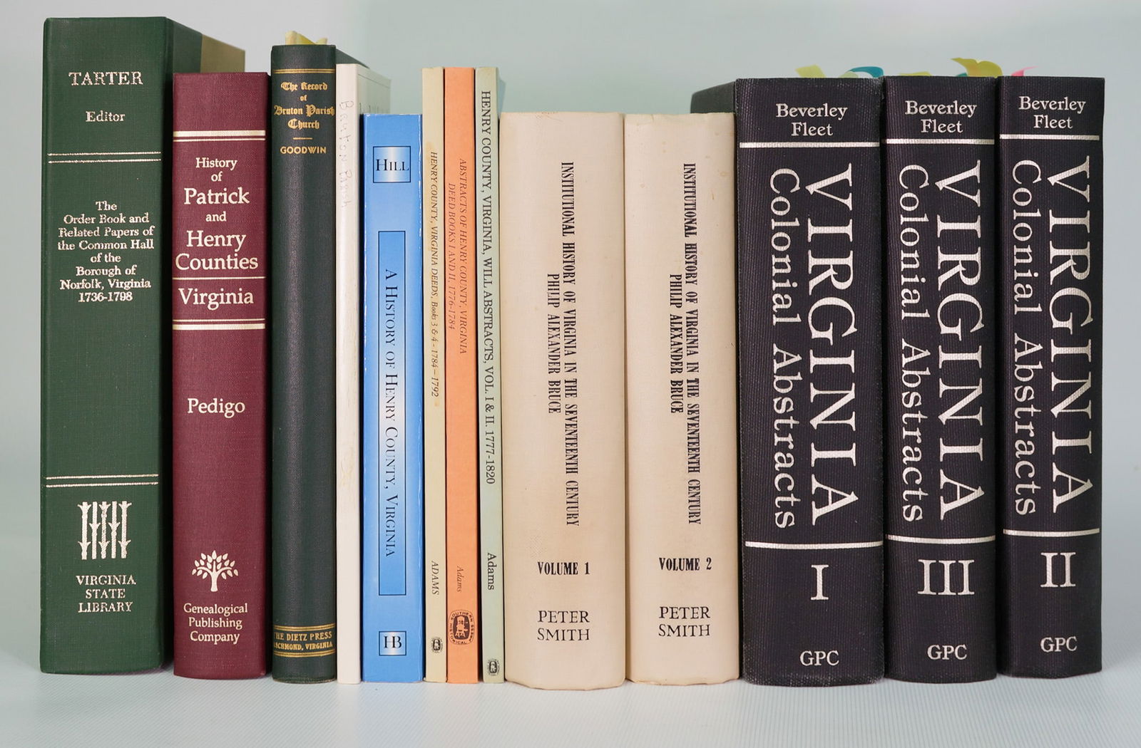 Thirteen Books on 17thC & 18thC Virginia History (1 of 6)