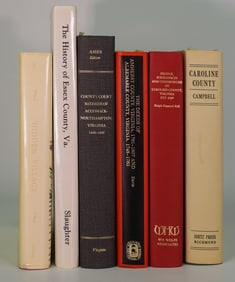 Six Books on Virginia County History Albemarle Accomack Caroline Essex Northhampton Port Royal