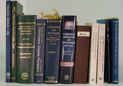 Eleven Books on 18thC Records of Elizabeth City County, Virginia Genealogy