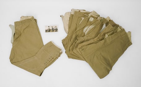 Five Genuine Post-WWI US Army Khaki Gaberdine Jodhpurs Riding Trousers