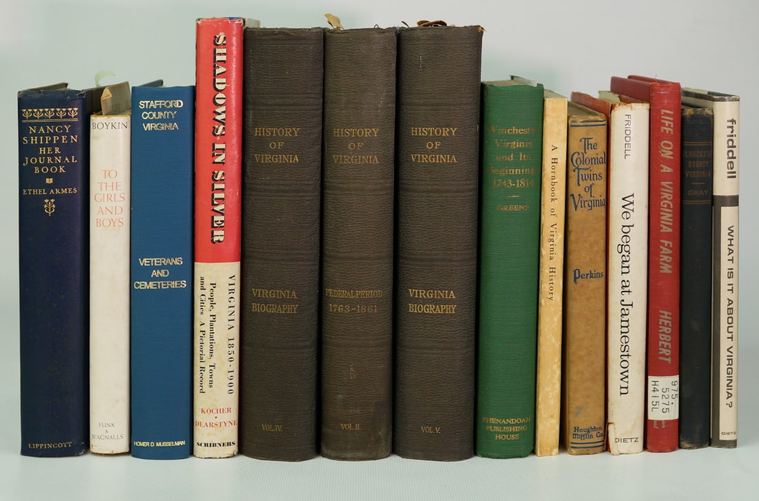 14 Books on Virginia History-3 Volume Set + Winchester, Gloucester and Stafford Counties (1 of 17)