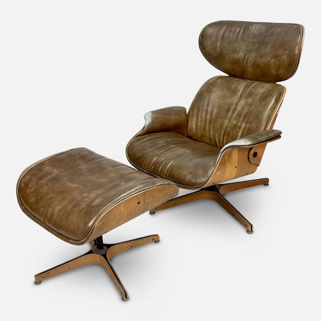 George Mulhauser for Plycraft "Mr. Chair" MCM Lounge Chair & Ottoman (1 of 17)
