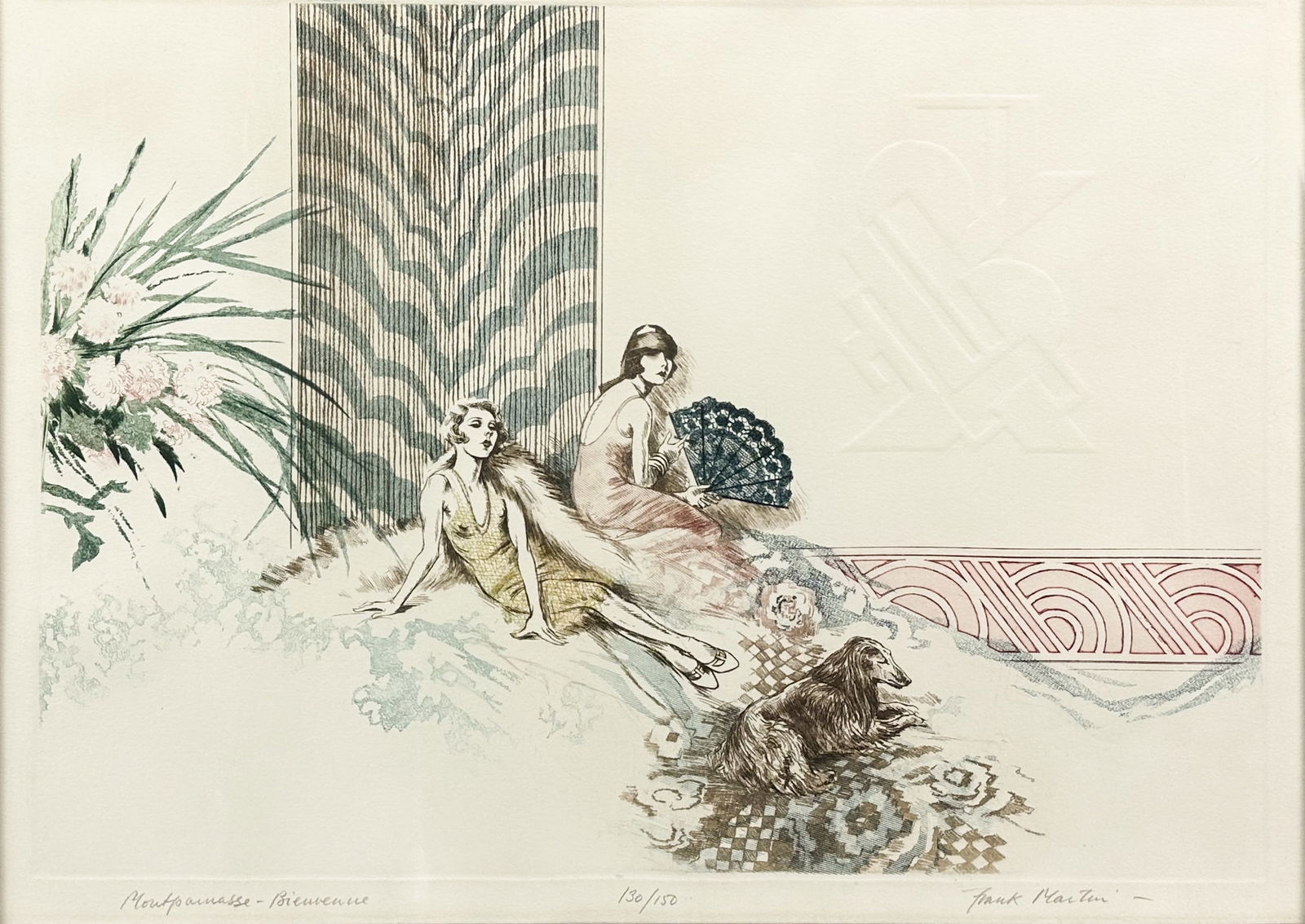 Frank Martin "Montparnasse-Bienvenue" Etching Framed Print (1 of 7)