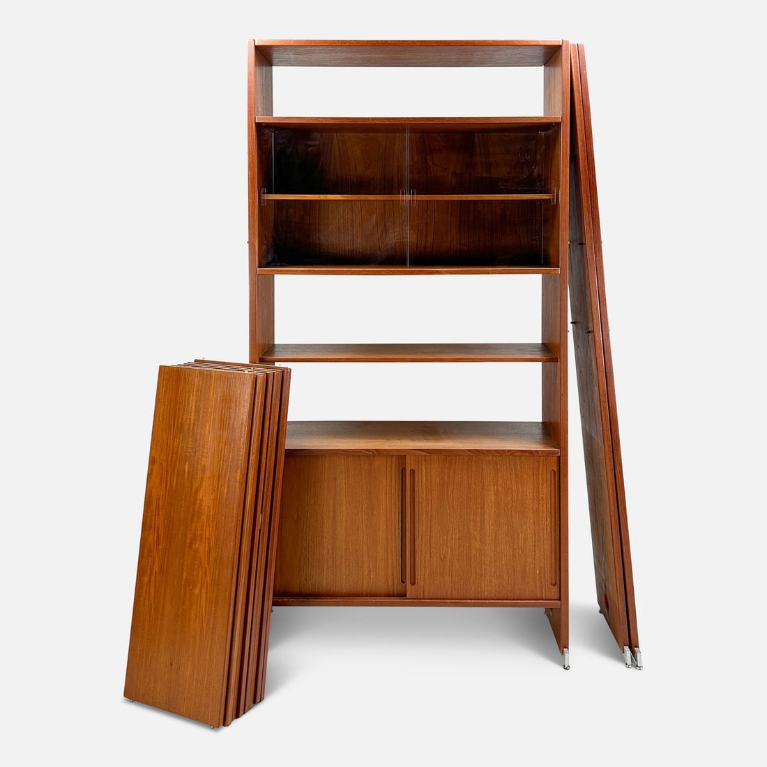 Mid Century Modern Teak Wall Unit Cabinet (1 of 16)