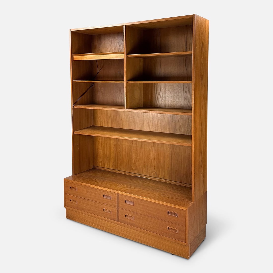 Poul Hundevad Danish Modern 2-Piece Teak Cabinet Shelving (1 of 9)