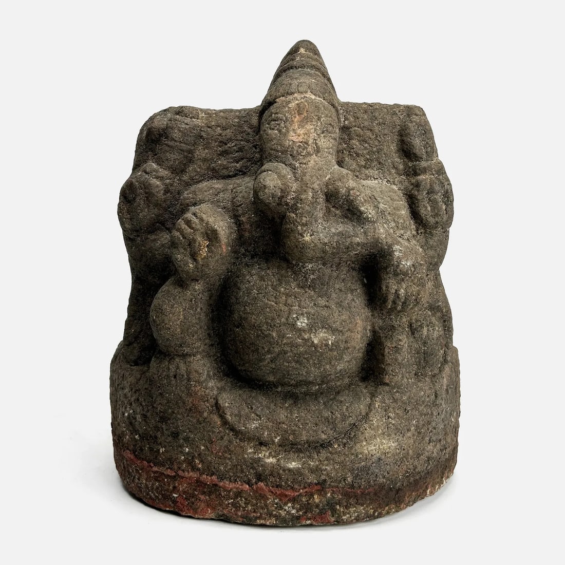 Heavy Antique Ganesha Carved Stone Statue (1 of 7)