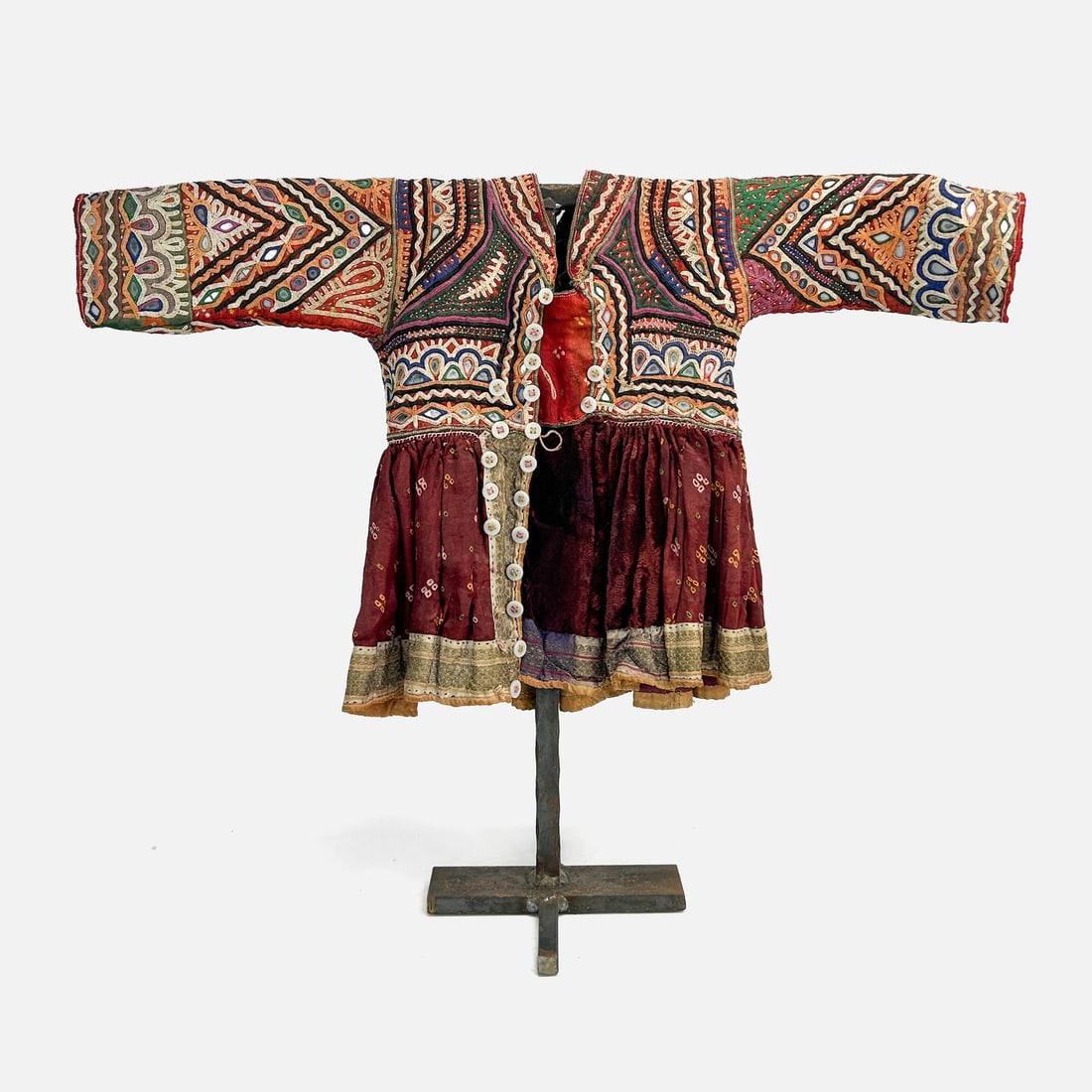 Antique Southeast Asian Embroidered Decorative Small Bridal Dress (1 of 10)