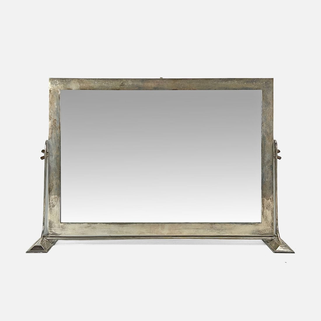 J. F. Fradley & Company Sterling Silver Modernist Art Deco Dressing Table Mirror for Vanity Shaving (1 of 8)