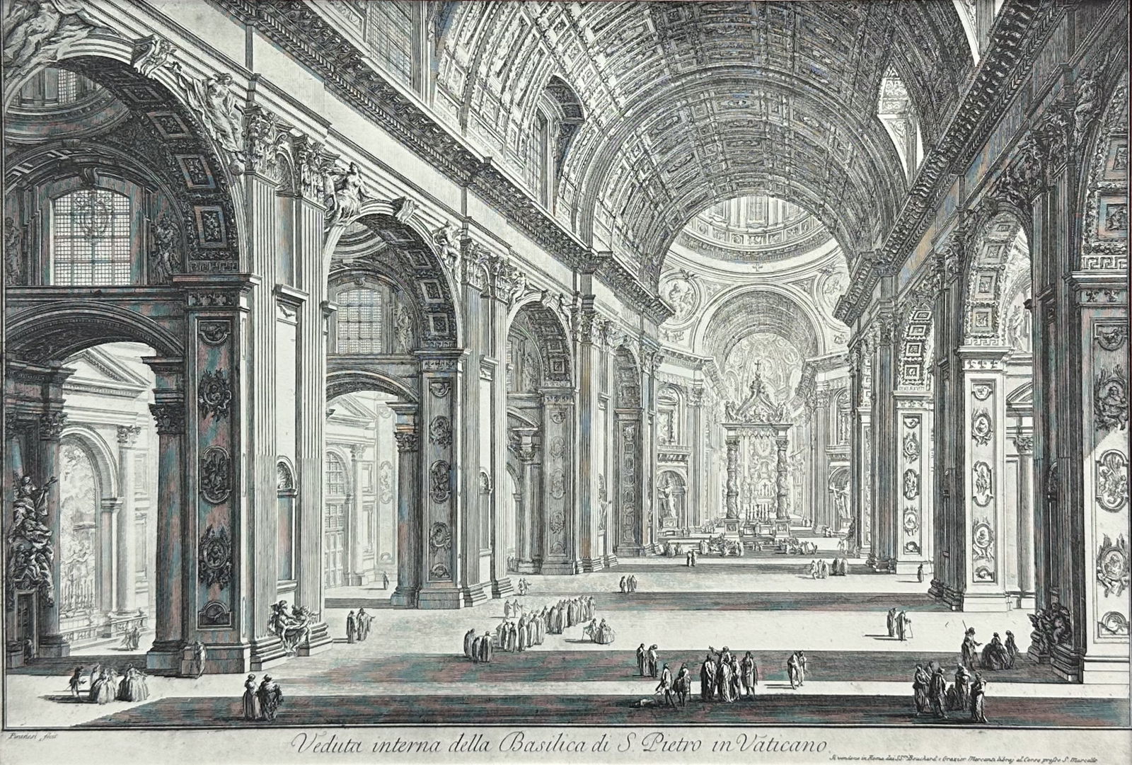 Fourth Group Lot of Six Giovanni Piranesi (after) Etching Framed Prints (1 of 7)