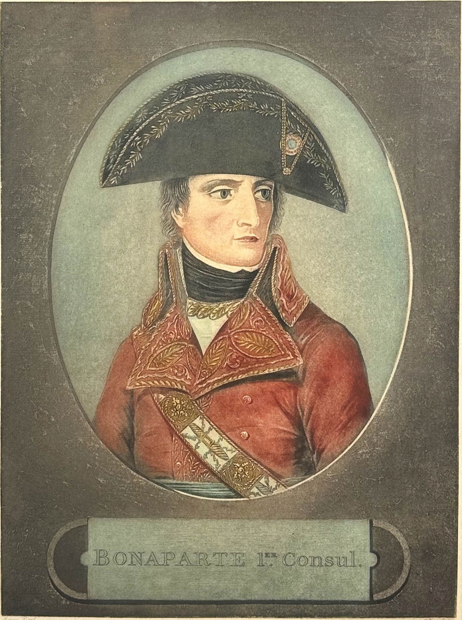 Jean Baptiste Morret "Bonaparte" Color Etching Framed Print (1 of 7)