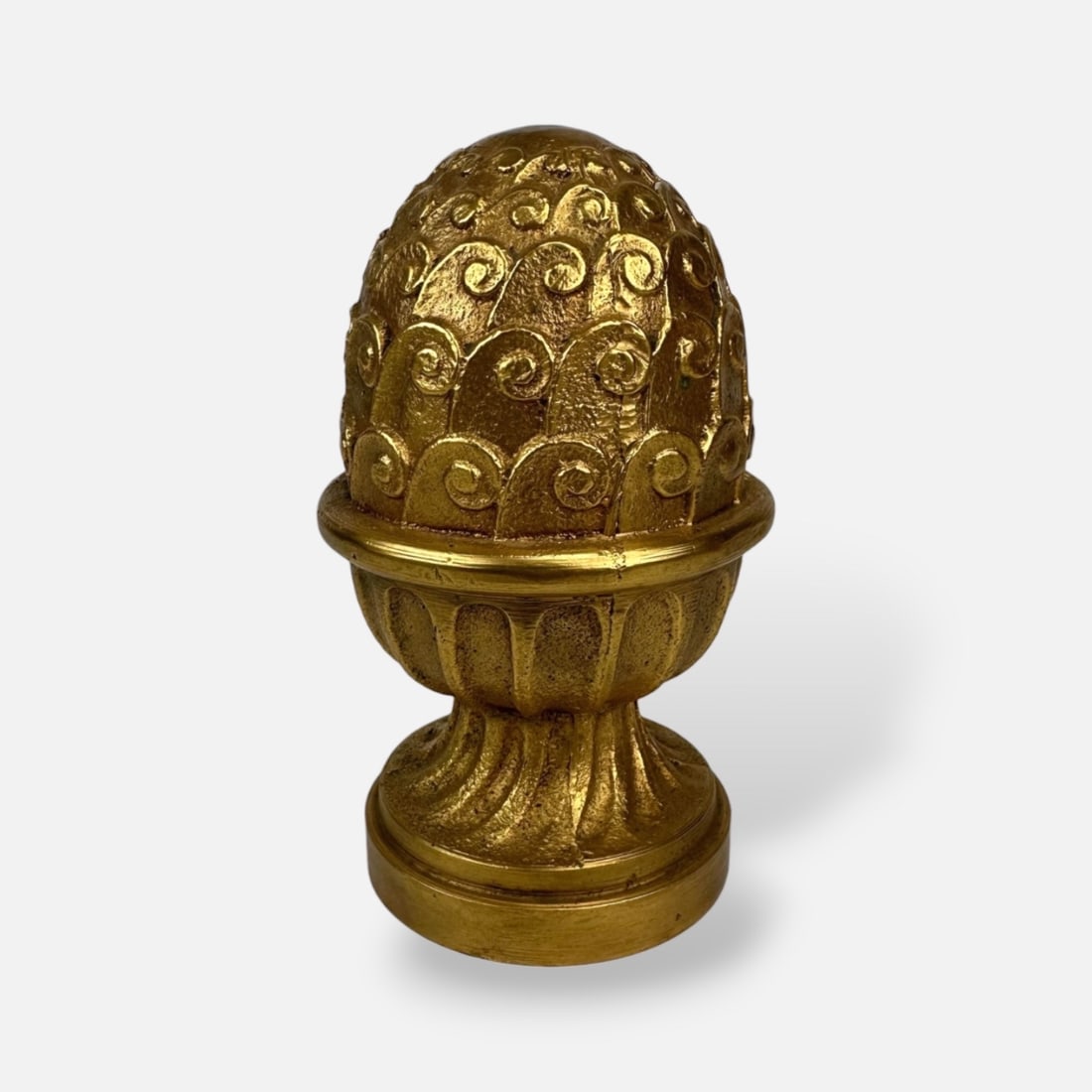 Antique Decorative Polished Gilt Bronze Art Deco Finial or Small Newel Post Sculpture (1 of 5)